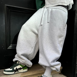 Pantalon de survêtement évasé pour hommes pantalon de jogging large en coton lourd personnalisé Streetwear coupe ample OEM fournisseur en gros d'usine - Product Image 4