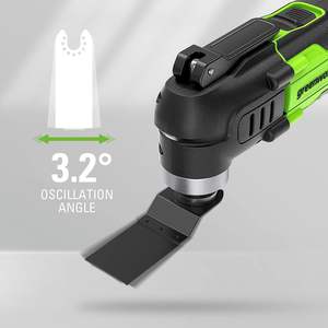 Kit Combinado DIY de 24V con 8 Piezas: 2 Baterías, 2 Cargadores, Taladro de Impacto de 800in/lb, Llave, Herramienta Multiusos, Sierra Recíproca y Sierra Circular - Product Image 3