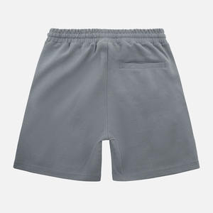 Wholesale Summer <b>Sweat</b> Custom Blank Front Mid 100% Polyester Canvas Knitted <b>Mens</b> Fitness <b>Shorts</b> Workout Athletic Solid Print - Product Image 2