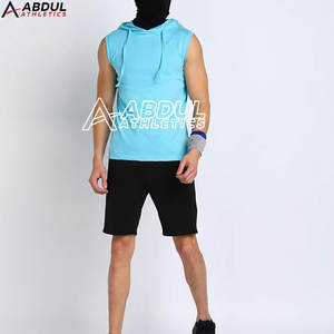 <b>Men</b> <b>Sleeveless</b> <b>Hoodies</b> Modern Look Durable Fabric Great for Gym and Outdoor Activity <b>Sleeveless</b> <b>Hoodies</b> - Product Image 4