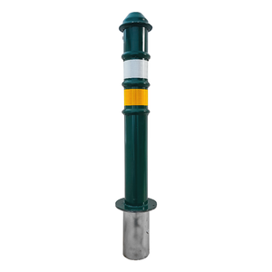 75 cm Lockable Parking <b>Post</b> Metal Removable Type <b>Anchored</b> Parking Barrier - Product Image 1