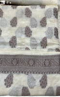 Saree en soie à grande bordure Banarasi doux et uni avec chemisier Saree en soie avec chemisier non cousu Saree élégant pour les femmes