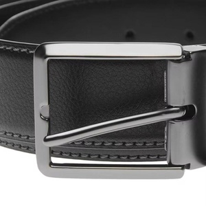 Cinturones de Cuero con Hebilla de Acero de Nuevo Diseño, Cinturones de Hombre de Lujo Personalizados al por Mayor, Cinturones de Cuero Genuino Vintage para Hombre - Product Image 5