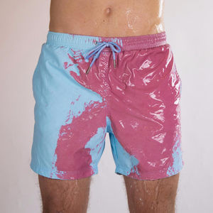Vente en gros Short de bain à séchage rapide pour homme de couleur changeante Short de bain de plage personnalisé pour l'été - Product Image 3