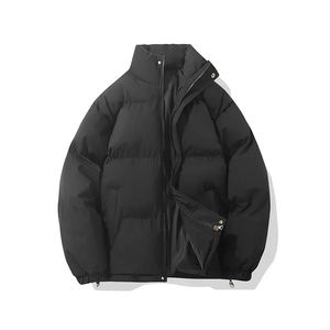 2025 nouveauté hommes chaud hiver brillant matelassé doudoune coupe-vent rembourré épais noir bulle rembourré veste - Product Image 2