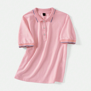 Polo de Cuello Alto Personalizable de Alta Calidad, Polo de Golf Liso para Hombre con Logotipo Personalizado, Camiseta con Solapa - Product Image 3