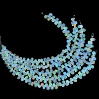 Perles Opale Ethiopienne Lisse Multi Fire 4-6mm Perles Opale de Feu Welo pour la Fabrication de Bijoux Collier par un Fabricant en Gros