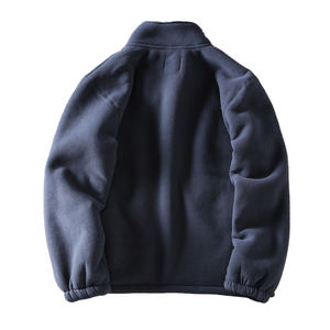 Navy <b>Sherpa</b> Bonded Fleece <b>Jackets</b> for <b>Men</b>, extra Warm Double Fleece <b>Jacket</b> <b>Men</b> for Outdoor - Product Image 2