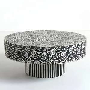 Suministro Directo de Fábrica de Mesa de Centro con Incrustaciones de Hueso de Diseño, Muebles de Madera Hechos a Mano de Alta Calidad para Decoración del Hogar a un Precio Razonable - Product Image 2