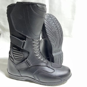 Zapatos de Turismo de cuero genuino Botas largas Moto Racing Botas - Product Image 1