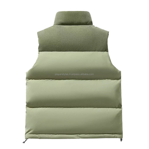 Chaleco Acolchado para Hombre, Estilo Deportivo, Sin Mangas, Reversible, Cortavientos, Ropa de Invierno Transpirable con Cierre, Venta al Por Mayor OEM - Product Image 2