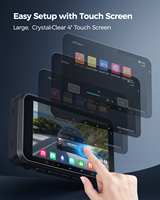 Caméra embarquée STARVIS 2 5G WiFi Mini DVR de voiture cachée Vision nocturne Avant et arrière 4K Écran tactile 4 pouces Double Mini DVR de voiture caché