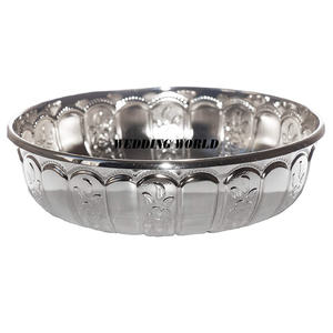 Bol à chocolat martelé en métal, finition argentée, bol à bonbons décoratif, classique, élégant, luxueux, nouveau bol à chocolat - Product Image 4