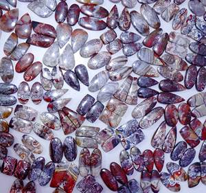 AAA + Haute Qualité Naturel Fou Dentelle Agate Quartz Cabochon Paire Personnalisable Mélange Forme Taille Semi-Précieux Pierre Précieuse pour Bijoux - Product Image 5