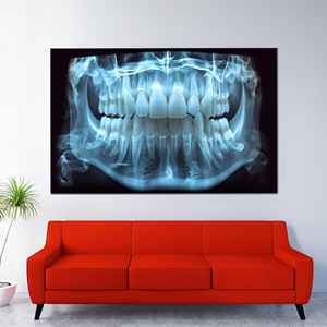 ของตกแต่งผนังรูปกายวิภาคฟันสมัยใหม่: ภาพพิมพ์บนผ้าใบสำหรับสำนักงานทันตแพทย์,1P:Gallery Wrapped - Product Image 1