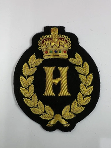 แผ่นแปะปักลายทำมือทำจากลวดทองแท่งสำหรับเย็บตราเครื่องแบบผ้าทอยางและวัสดุพีวีซี - Product Image 2