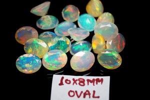 Genuine Ethiopian Opal Gemstone Oval Shape <b>Stone</b> Faceted Ethiopian Opal Gemstone 10x8mm Size Opal <b>Gems</b> Gift for Her - Product Image 2