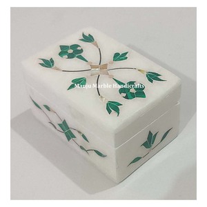 Latest Piece Recent Production Marble Inlaid <b>Boxes</b> With Mother Of Pearl Material For Jewelry Gifts Item - Product Image 1