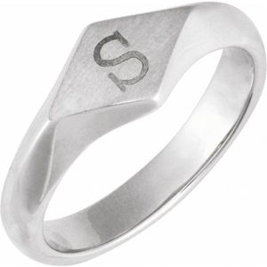 Rose Gold Plated Geometric Signet <b>Ring</b> Vintage Trendy Eternity Inlay Fashion <b>Rings</b> Gold Stainless Steel Perfect Gift for Any - Product Image 4
