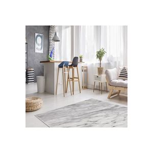 Tapis imprimé numérique aspect marbre gris - Product Image 2