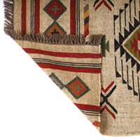 Hand gewebte natürliche Jute Kelim Teppiche Böhmisches türkisches Design Wolle Jute Teppiche Home Decorative Custom Size Indien Zimmertür Dekoration