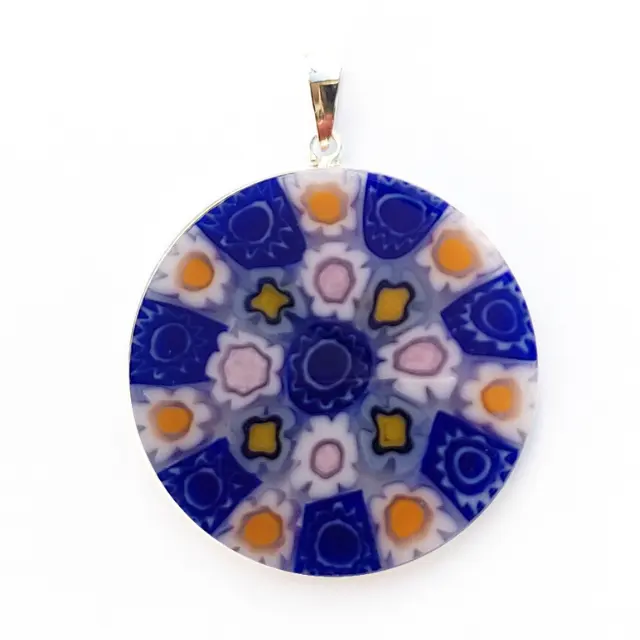 GIOELIA Wholesale Newly Arrived 925 Sterling Silver Murrina Colorful Pendant Charm Fit Necklace