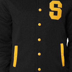 Veste universitaire unisexe, construction durable, coutures renforcées, design de poche à écusson personnalisé, broderie personnalisée, équipe scolaire - Product Image 3