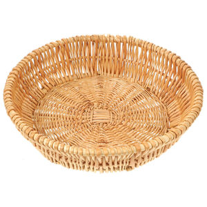 Cuenco mezclador de ratán Forma redonda única Acabado natural Perfecto para artículos de hotel y vajilla de restaurante Essentials - Product Image 1