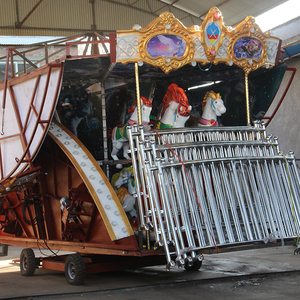 Giostre Portatili per Parchi Divertimento Interni ed Esterni, Carosello Musicale su Rimorchio in Vendita - Product Image 6