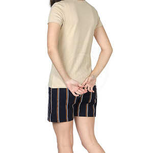 Conjuntos Cortos para Mujer, Moda Casual, Mezcla de Algodón Suave, Ropa Cómoda para el Verano, Conjunto Informal Relajado - Product Image 2