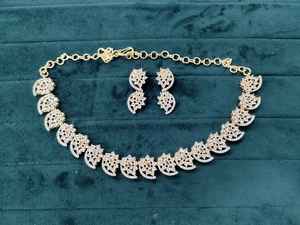 Latest Ethnic Indian Fashion Necklace for <b>Women</b> Antique Gold Plated with Zircon for Weddings Wholesale <b>Jewellery</b> Manufacturing - Product Image 3