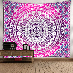 Tapiz Rectangular de Pared de Alta Calidad para Decoración Festiva, Directo de Fábrica, Manta India Personalizada, Tapiz Bohemio para Colgar en la Pared - Product Image 1