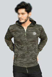 Las Mejores Sudaderas con Capucha de Camuflaje con Cremallera para Hombre, Ajustadas, Profesionales, de Pakistán, Algodón y Felpa de Alta Calidad, Impresión Digital Personalizada para Invierno - Product Image 5