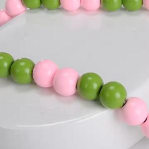 Usine en vrac en bois ornement bois perle guirlande écologique décoration de la maison ornement suspendu pour noël livraison directe - Product Image 6