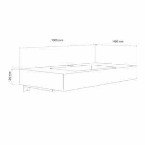 Lavabo Koricini Manchester 80 cm in resina bianca opaca con staffe di supporto - Product Image 4