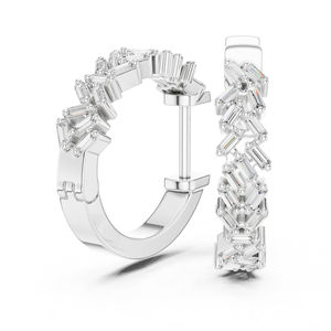 Pendientes de Oro Rosa de 14K con Diamantes Cultivados en Laboratorio para Mujer, Uso Diario, Minimalistas, de Lujo, Certificados, Elegantes, Joyería Fina de Oficina - Product Image 4