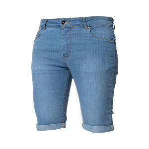 Short en jean décontracté de qualité supérieure pour homme Modèle populaire avec couleur personnalisée et motif uni Décoration sublimée teint uni - Product Image 2