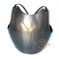 Cuirasse gothique en acier médiéval chevalier plastron finition noircie armure pour reconstitutions Cosplay événements UV moderne Antique