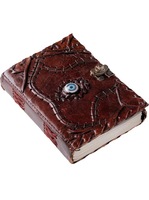NEW ERA Carnet vintage A3 en cuir cousu, gaufré et imprimé UV, 100 feuilles, livre de sorts Hocus Pocus, accessoire de décoration d'Halloween, cadeau
