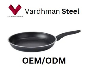 กระทะเหล็กไม่ติดกระทะเครื่องครัวโลหะพร้อมฝาแก้วสำหรับทำอาหารไข่และทอดกระทะเคลือบกระทะทอด - Product Image 4