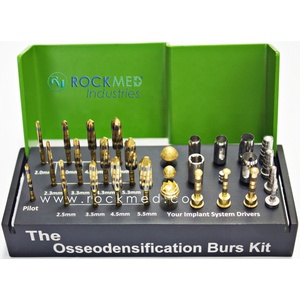 ROCKMED ARTE UNIVERSAL <b>GUIDED</b> SURGERY Manual Dental BUR Full Kit Titanium Components Osseodensification Protocol <b>Drill</b> ALL - Product Image 4