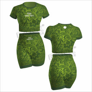 Conjunto de pantalones cortos de mujer de algodón servicio OEM Impresión de logotipo personalizado conjunto de pantalones cortos de gran oferta para mujer - Product Image 4