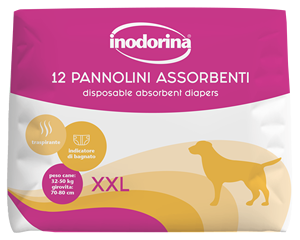 Inodorina XXL Pañal para perros femeninos Desechable de alta calificación con características impresas de absorción superior para mascotas higiénicas limpias - Product Image 5