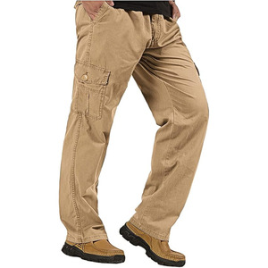 Pantalones de hombre para uso en exteriores, pantalones informales para hombre, ropa de entrenamiento, pantalones de algodón 100% para hombre subidos por Dress Sports - Product Image 2