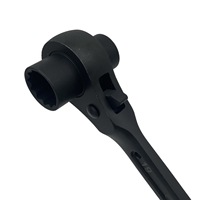 Llave de trinquete de doble cara con dado hexagonal, herramienta de grado industrial, 75N-M de par máximo, cola afilada, soporte OEM personalizable