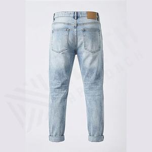 Nouveauté Jeans pour hommes 2025 Pantalons en denim Coupe slim droite Coupe régulière Pantalons longs de loisirs Confortables Couleur personnalisée Vente en gros - Product Image 2