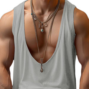 Meilleures ventes Produit populaire Débardeur de sport pour homme Taille personnalisée et logo Débardeur pour homme Débardeur de course à quantité minimale de commande basse - Product Image 3