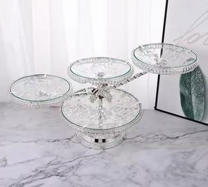 Plateau et plat de service en cristal et en verre faits à la main, écologiques et durables, pour mariage et restaurant - Product Image 6