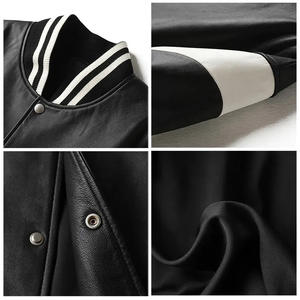 Varsity Bomber Jacket Chaqueta Varsity de buena calidad Diseño superior Tallas grandes Oem Bordado especial Chaqueta de béisbol personalizada para hombres - Product Image 5