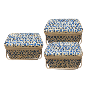 Producto superior Cestas de bambú naturalmente elegantes hechas a mano con materiales sostenibles de alta calidad - Product Image 1